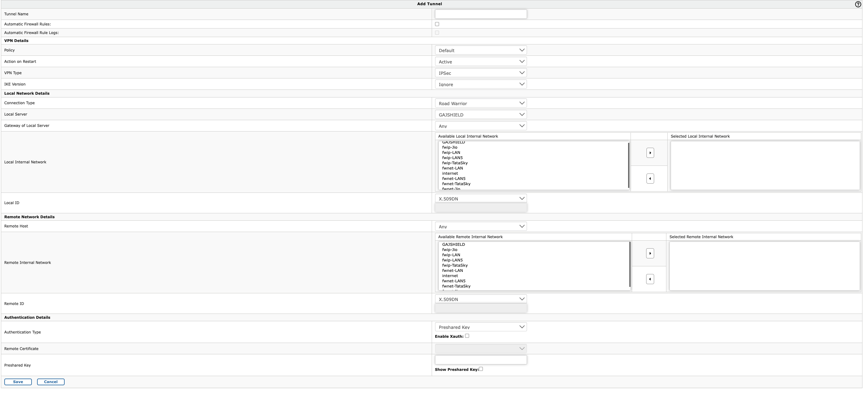 How to configure ipsec vpn on your firewall